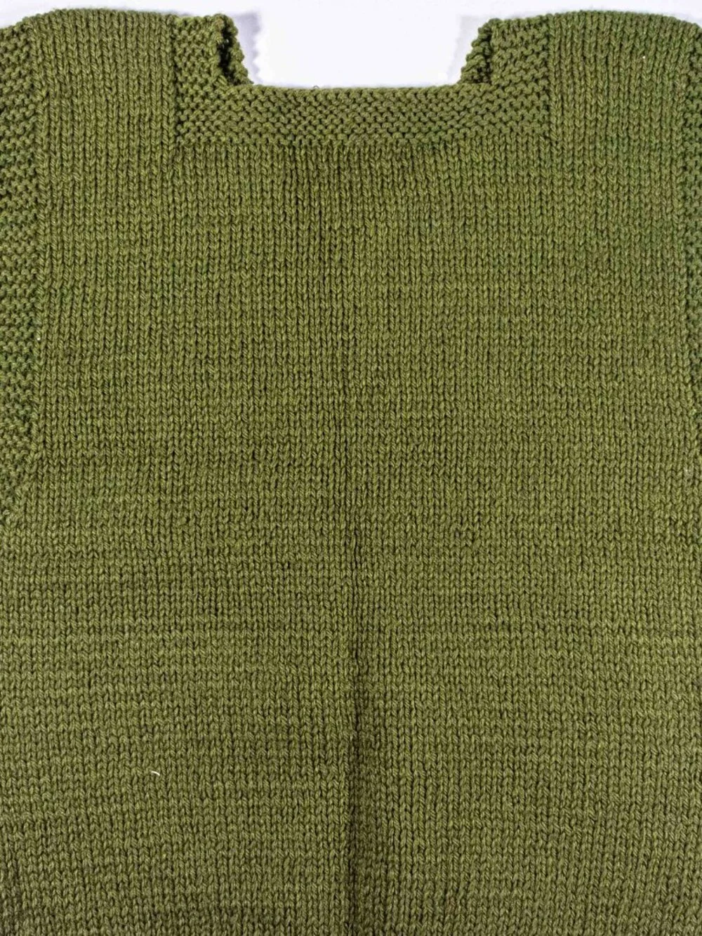 Vintage WWII American Red Cross Wool Sweater Vest Knit Olive Drab US Army